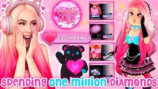 Reacting To *NEW* VALENTINES DAY UPDATE + 1 MILLION DIAMOND SPENDING SPREE... Royale High Roblox