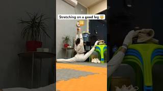 Stretching routine  Good leg VS Bad leg  Lera the gymnast #gymnast #stretching #split