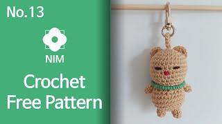 No.13 cute little bear crochet free pattern