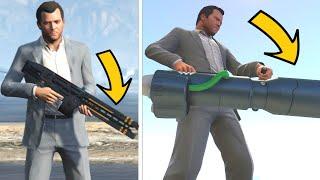 GTA 5 -  All Secret And Rare Weapon Locations Widowmaker Rail Gun & more