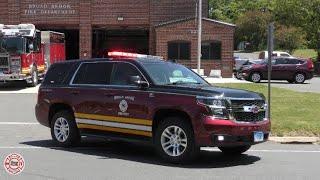 BroadBrook Fire Department Chief & Duty Officer Vehicle responding with multiple EWPD units HOT