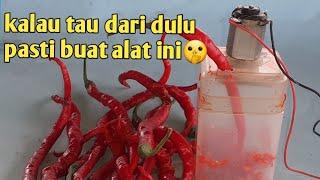 TERNYATA BANYAK YANG BELUM TAUALAT PEMOTONG CABAI SUPER CEPATmaking chili chopper