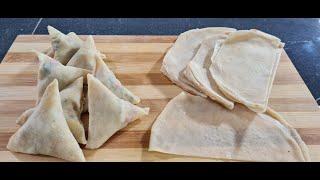 How To Make Samosa Pastry.For Beginners.No RollingNo Oven. Tutorial