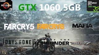 Testing GTX 1060 5GB ON 6 GAMES 