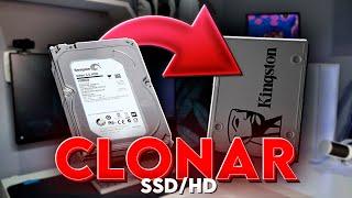 COMO CLONAR HD OU SSD PARA OUTRO HDSSD FACIL E RÁPIDO