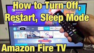 Amazon Fire TV How to Turn OFF Restart Sleep Mode several ways