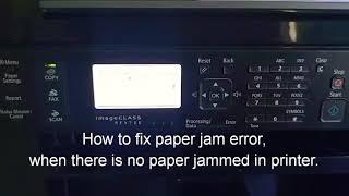 How to fix paper jammed paper error when there is no paper canon hp brother printer
