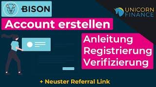 Bison App anmelden Registrierung & Verifizierung Tutorial  Bonus Code  Deutsch