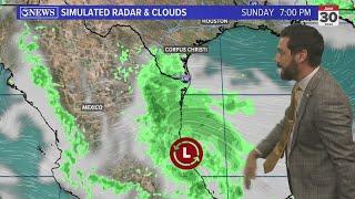 Hot and humid with a few showers through the weekend. Saharan Dust arrives Sunday.