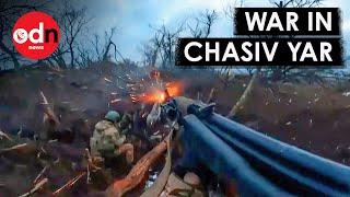 Battle for Chasiv Yar Russian Forces Clash with Ukrainian Soldiers