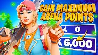How To Gain MAXIMUM ARENA POINTS FAST & Reach CHAMPION DIVISION in Season 6... Fortnite Arena Tips