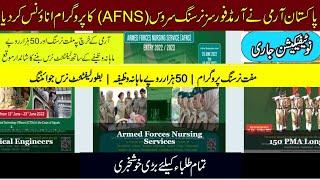 Armed Forces Nursing Services Admission 2022Join Pak Army as Lieutenant NurseAFNS program