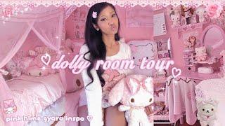 dolly room tour  pink girly sanrio hime gyaru inspired