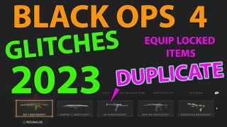 BLACK OPS 4 WORKING GLITCHES IN 2023  MASTER CRAFT DUPE  CAMO GLITCH  EQUIP LOCKED ITEMS ONLINE