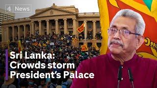 Revolution in Sri Lanka President Rajapaksa flees as protestors storm his palace