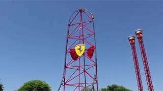 atracción ferrari land port aventura chumary jr youtube