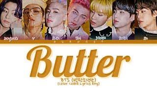 BTS 방탄소년단 Butter Lyrics Color Coded Lyrics Eng