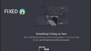 discord how to fix there is something going on here