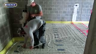 Henco underfloor heating - tacker system