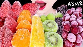 ASMR FROZEN FRUITS 얼린과일 STRAWBERRY GRAPE KIWI PINEAPPLE BLACKBERRY etc. EATING SOUNDS MUKBANG 먹방