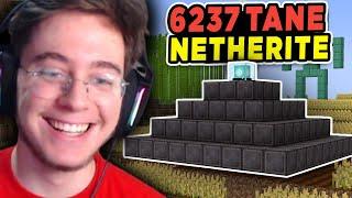 6237 Netheritetan Piramit Yaptım Sınırsız Afk Netherite Farmı Yaptım  Minecraft Hardcore 8