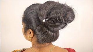 Pencil Hair Bun Hairstyle   No Tie Hair Bun  Quick & Easy Long Hair Bun Hairstyle Using A Pencil