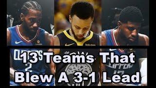 13 NBA Teams That Blew a 3-1 Lead in NBA Playoffs