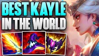 RANK 1 KAYLE IN THE WORLD FULL TOP GAMEPLAY  CHALLENGER KAYLE TOP  Patch 14.10 S14