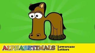 LOWERCASE Animal Alphabet Letters App  Alphabetimals.com