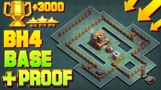 BEST Builder Hall 4 Base WITH PROOF +3000 CUPS  CoC BH4 Builder Base Design  Clash of Clans