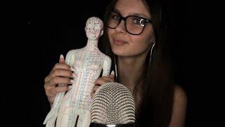 ASMR Acupuncture Doll Tapping and Scratching