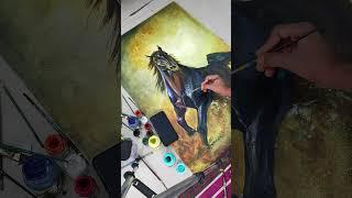 horse painting acrylic #shortvideo #shorts #painting