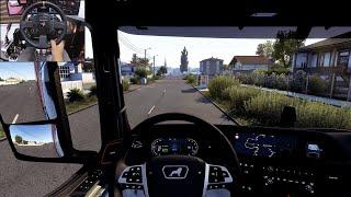 Early morning drive with the MAN TG3 TGX - Euro Truck Simulator 2  Thrustmaster TX