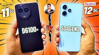 Realme 11 5G Vs Redmi 12 5G Speed Test  Dimensity 6100+ Vs SD 4 Gen2 Speed Test  Atul Tech Bazaar