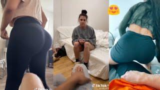 Tapping my leg to see what my girlfriend does Tiktok challenge