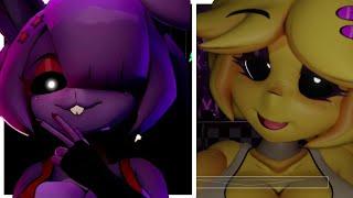 Bonnie and Chica Double Teaming   Five Nights in Anime 3D  Night 2