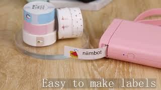 Niimbot D11 мини принтер для этикеток наклеек и ценников печать чб устойчивый к царапинам
