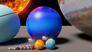 Solar System Size In Perspective  3D Universe Size Comparison