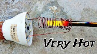 How To Make HEAT INDUCTOR Using A Simple CFL Bulb