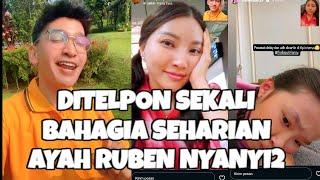 Ayah RUBEN SENANG BGT DITELPON Bunda SARWENDAH dg Anak2