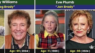 THE BRADY BUNCH 1969 Cast Then and Now 2024