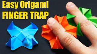 Easy origami FINGER TRAP Yakomoga without scissors