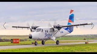 Lands End to St Marys Isles of Scilly Airport - Full Twin Otter Cockpit Flight