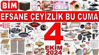 BİM EFSANE ÇEYİZLİK BU HAFTA  TENCERE TAVA SETLERİ & ÇEYİZ ALIŞVERİŞİ  BİM 4 EKİM 2024  BİM