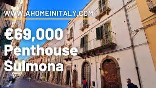 BEAUTIFUL PENTHOUSE to restore in the STUNNING town of SULMONA