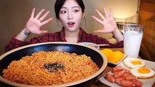 오랜만에 불닭볶음면 먹방 이건 못참지Mukbang Eating Show