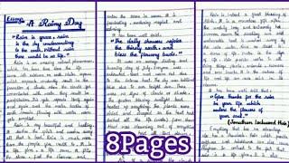 A Rainy Dayessay in english with quotationsMoonsoon essay with quotations