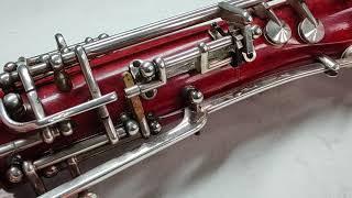 Quirky whisper key lock on a Heckel 12000 series bassoon