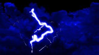 Blue Thunder Storm Animated 4K Flashing Lightning 10 Hours Wallpaper Background Video Screensaver