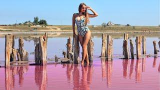 Приехали на РОЗОВОЕ ОЗЕРО Азовское море 2020 Оно действительно РОЗОВОЕ Pink Lake